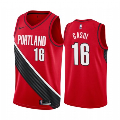 Nike Portland Trail Blazers #16 Pau Gasol Red 2019-20 Statement Edition NBA Jersey Men's